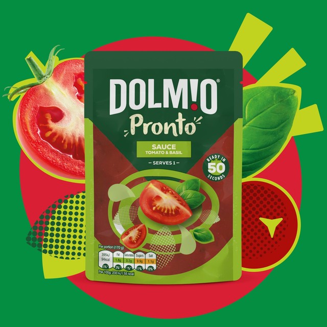 Dolmio tomato basil pasta sauce 170g pouch - British product