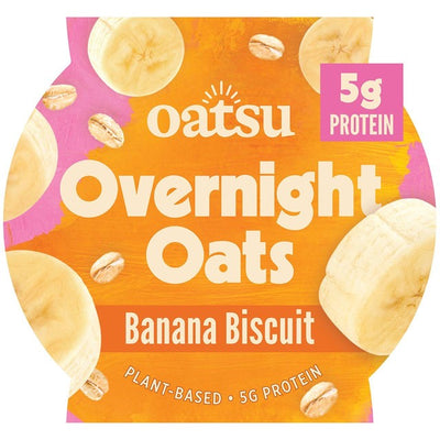 Oatsu Overnight Oats Banana Biscuit Ready-to-Eat Breakfast 160 g