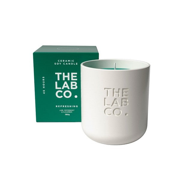 The Lab Co. refreshing ceramic boxed candle (British brand)