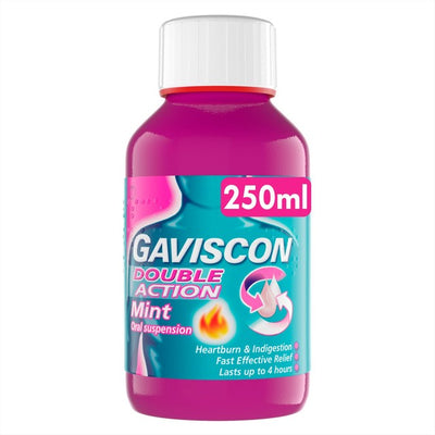 M&S Gaviscon Double Action Mint Oral Suspension 250ml- Buy online at McGrocer