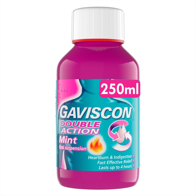 Gaviscon Double Action Mint oral suspension 250ml - British product