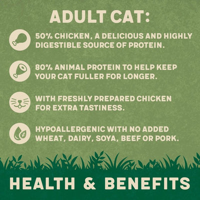 M&S Harringtons Complete Adult Chicken Dry Cat Food 2kg- Buy online at McGrocer