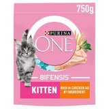 Purina One Kitten Chicken Dry Cat Food 750g, imported from the UK