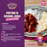 Patak's Rogan Josh curry sauce 450g, imported from the UK