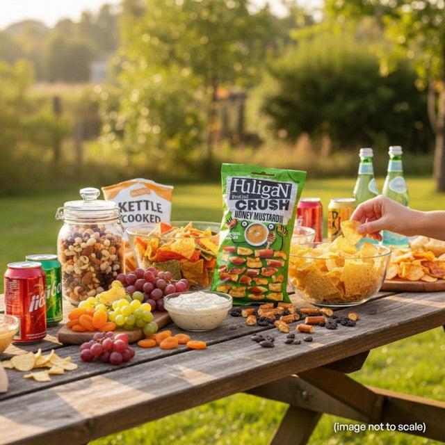 Huligan pretzel pieces honey mustard 65g, UK version