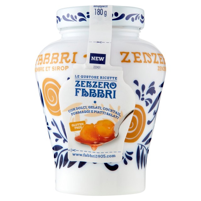 Fabbri candied ginger in turmeric and ginger syrup 600g (British brand)