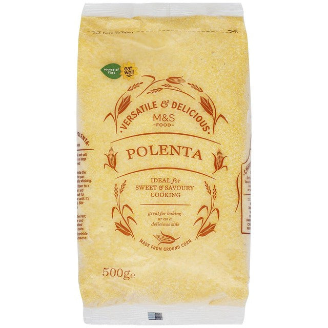 M&S ground polenta 500g, UK version