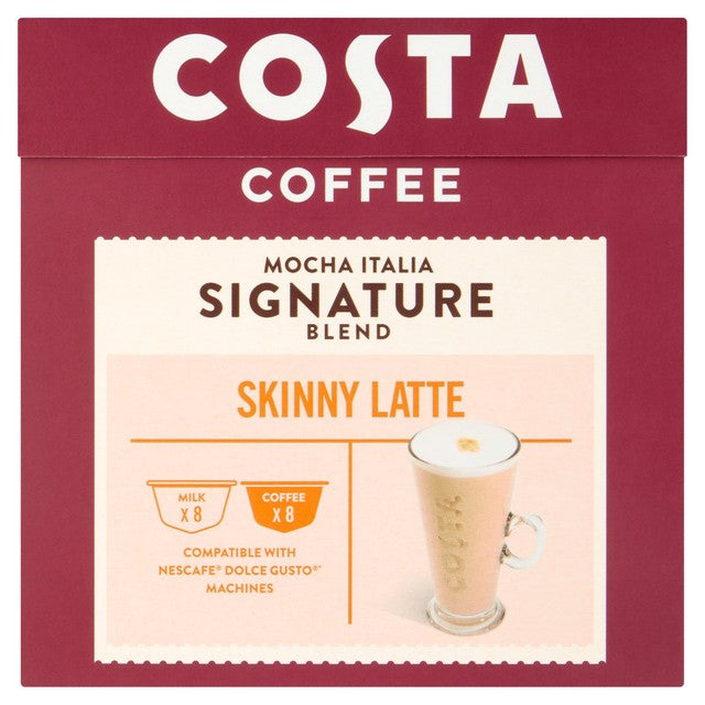 Costa skinny latte coffee pods 10 pods - British product