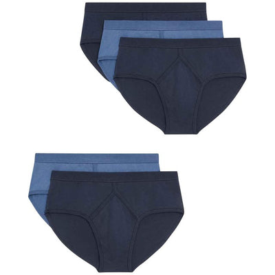 M&S M&S Essential Cotton Briefs Navy/Blå Herreundertøy 2XL - Kjøp online hos McGrocer