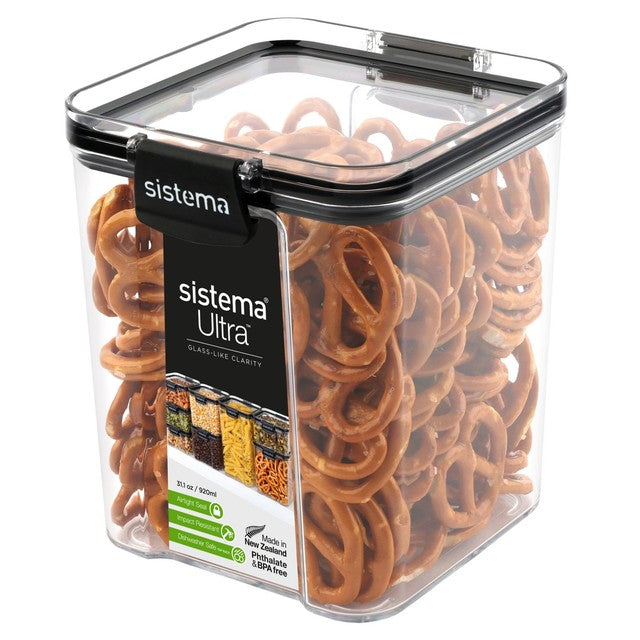 Sistema Tritan Ultra Square food storage container 920ml (British brand)