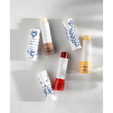 Korres Wild Rose tinted lip balm tub, imported from the UK