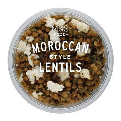 M&S Moroccan Style Ready-to-Eat Lentil Pot with Feta and Orange Zest 130g