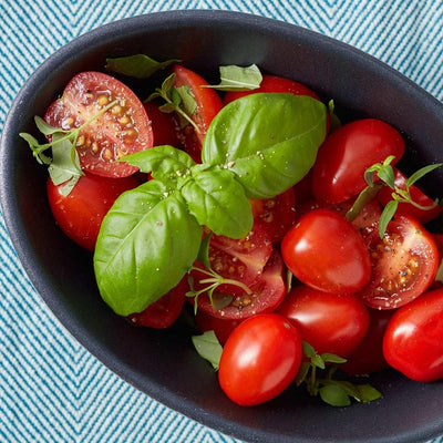 M&S Ocado Baby Plum Tomatoes on the Vine Fresh Vine Tomatoes 220g- Buy online at McGrocer