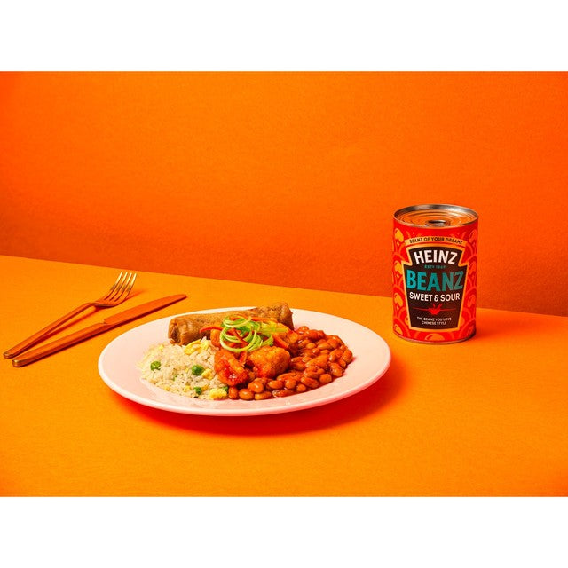 Heinz sweet and sour baked beans 390g, UK version