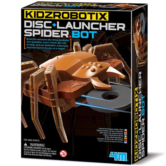 KidAntics KidzRobotix Disc Launcher SpiderBot Robotic Toy Kit, UK version