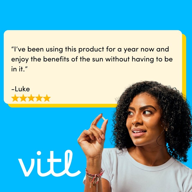 Vitl Vitamin D3 1000iu softgel capsules 60g (British brand)