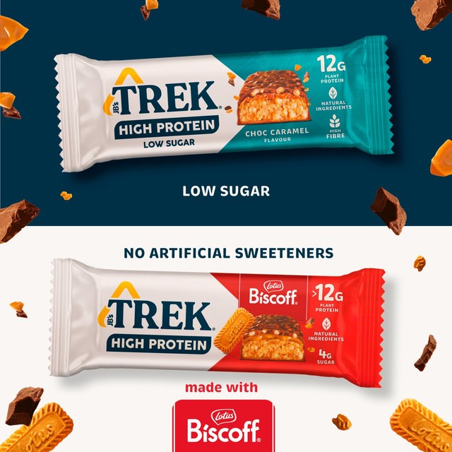 Trek Biscoff protein bars 3 x 44g (British brand)