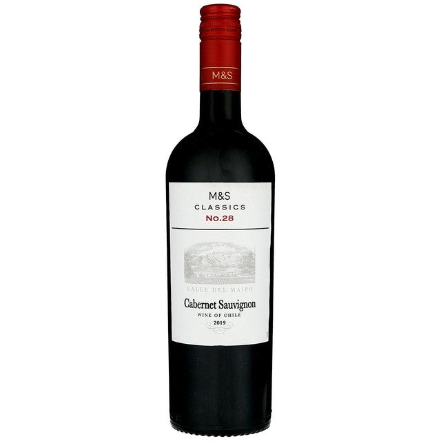 M&S Cabernet Sauvignon red wine 75cl, imported from the UK