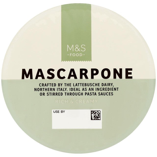 M&S Mascarponeost 250 g, importert fra Storbritannia