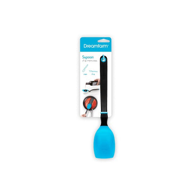 M&S Dreamfarm Supoon Blue Silicone Scraping Spoon- Buy online at McGrocer