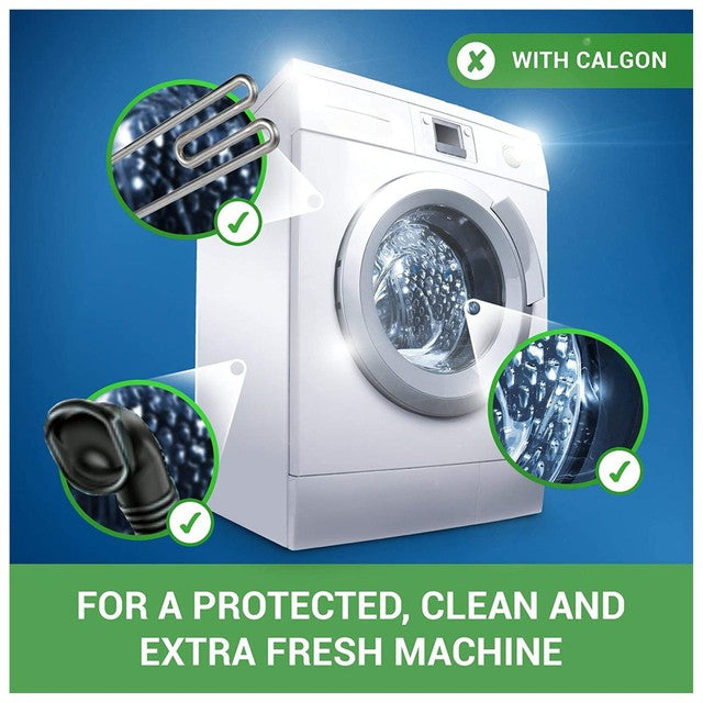 Calgon 4-in-1 washing machine water softener tablets - British product