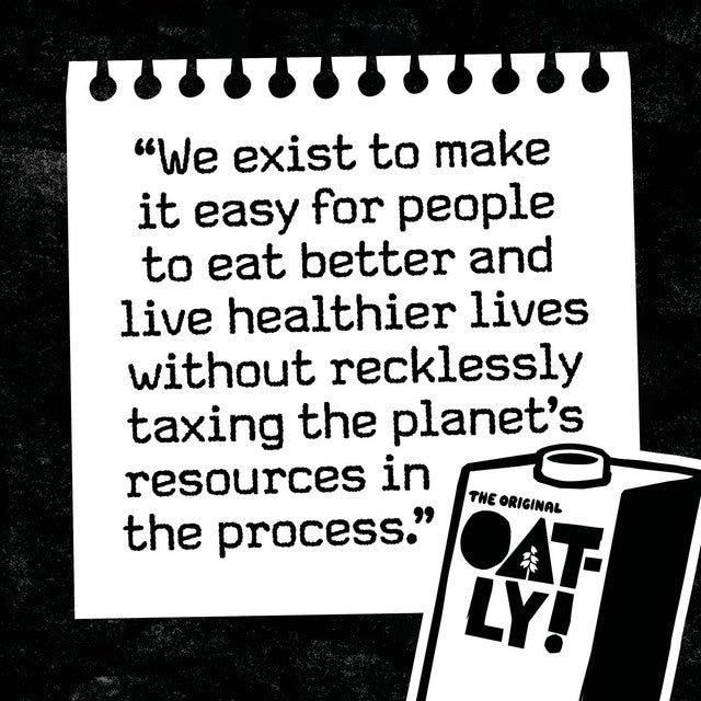 Oatly whole oat drink carton - British product