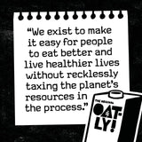 Oatly whole oat drink carton - British product