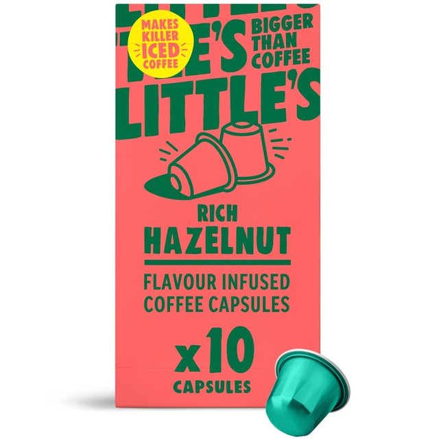 Little's rich hazelnut coffee capsules 10 capsules, UK version