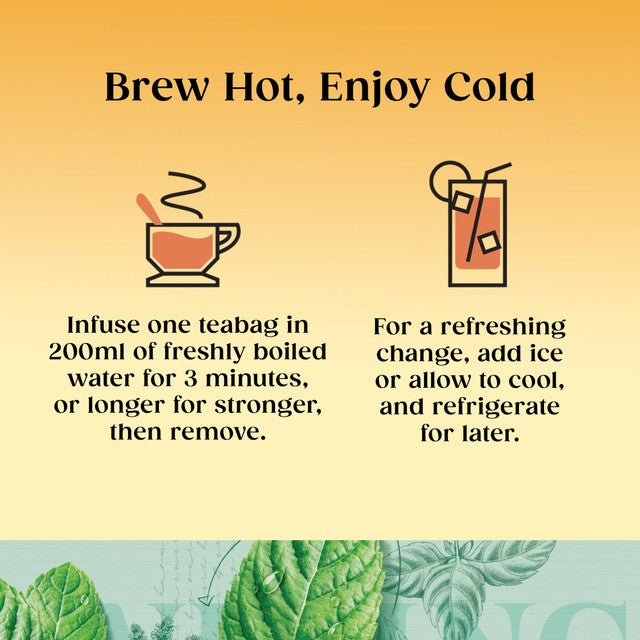 Twinings peppermint herbal tea bags (British brand)