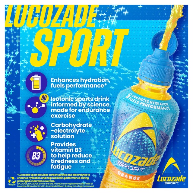 Lucozade Sport Orange sports drink (British brand)