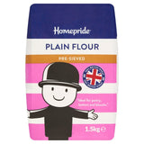 Homepride Plain Flour Pre-Sieved 1500g - British product