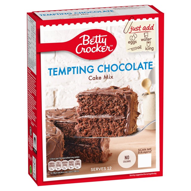 Betty Crocker tempting chocolate cake mix 425g - British product