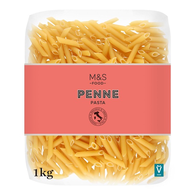 M&S penne pasta 1kg, imported from the UK