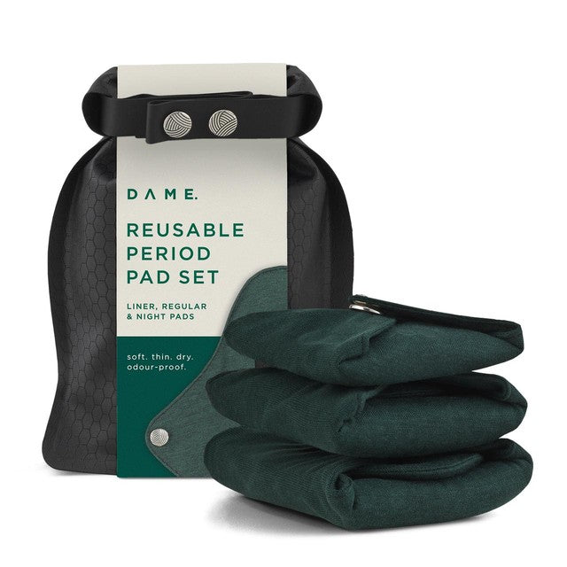 DAME reusable period pad set - British product