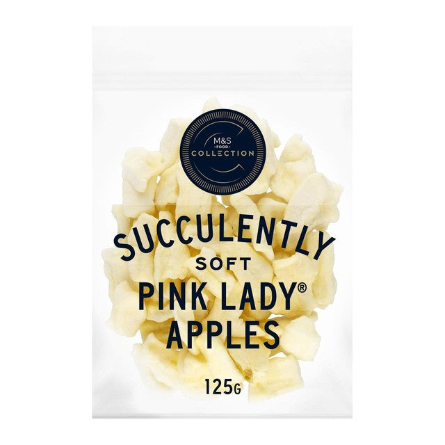 M&S dried Pink Lady apple slices 125g, imported from the UK