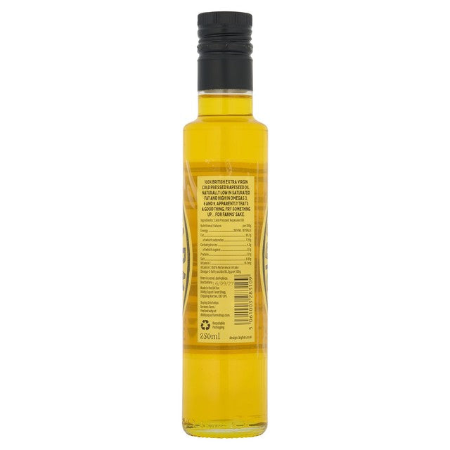 Diddly Squat Farm original rapeseed oil bottle, UK version