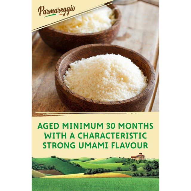 Parmareggio 30 Month Parmigiano Reggiano Grated Cheese 60g, imported from the UK