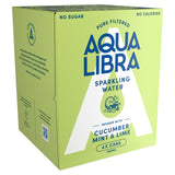 Aqua Libra cucumber mint lime sparkling water 4x330ml cans - British product