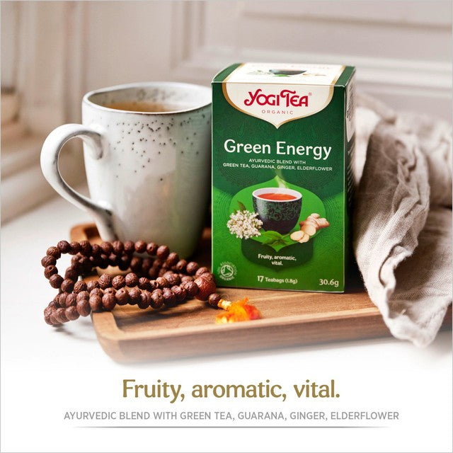 Yogi Tea Organic Green Energy tea bags 17 Count (British brand)