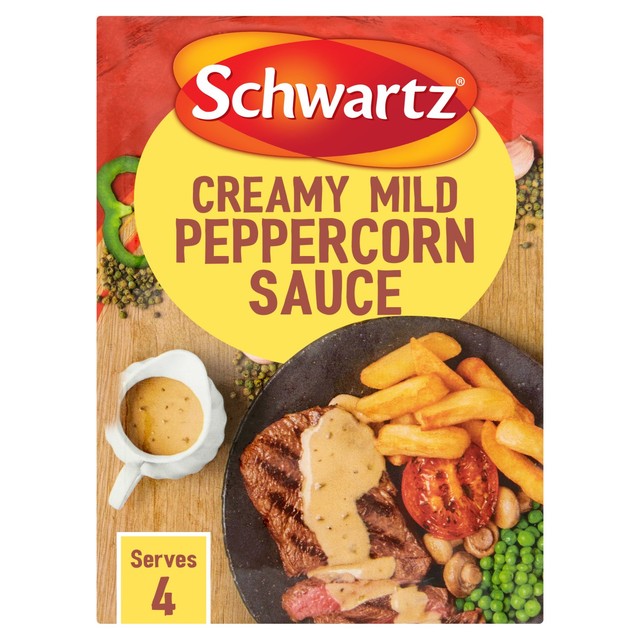 Schwartz mild peppercorn sauce mix 25g packet (British brand)