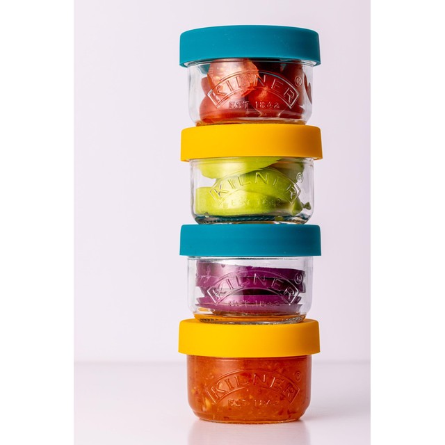 Kilner glass snack pots 125ml, UK version