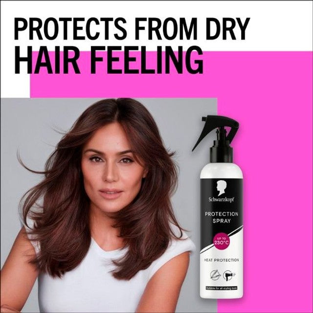 Schwarzkopf heat protection spray 250ml, imported from the UK