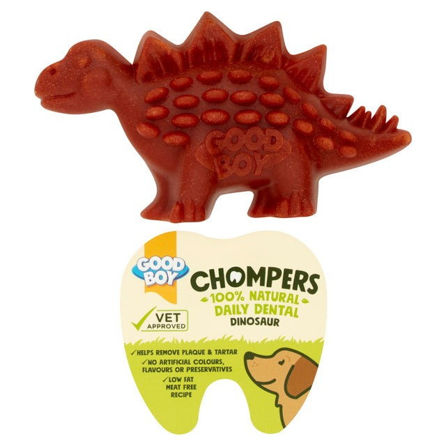 Good Boy Chompers Dental Dino Chew for dogs, UK version