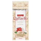 Ferrero Raffaello white chocolate and coconut bar with almond filling 90g - British product