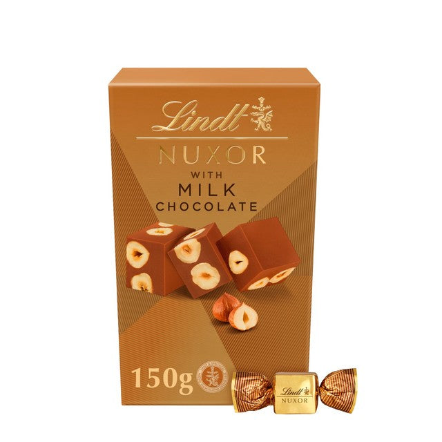 Lindt NUXOR Milk Gianduja Chocolate with Hazelnuts 150g, UK version