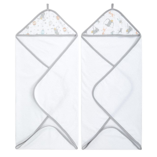 Aden + Anais Dumbo hooded towel 76x76cm - British product