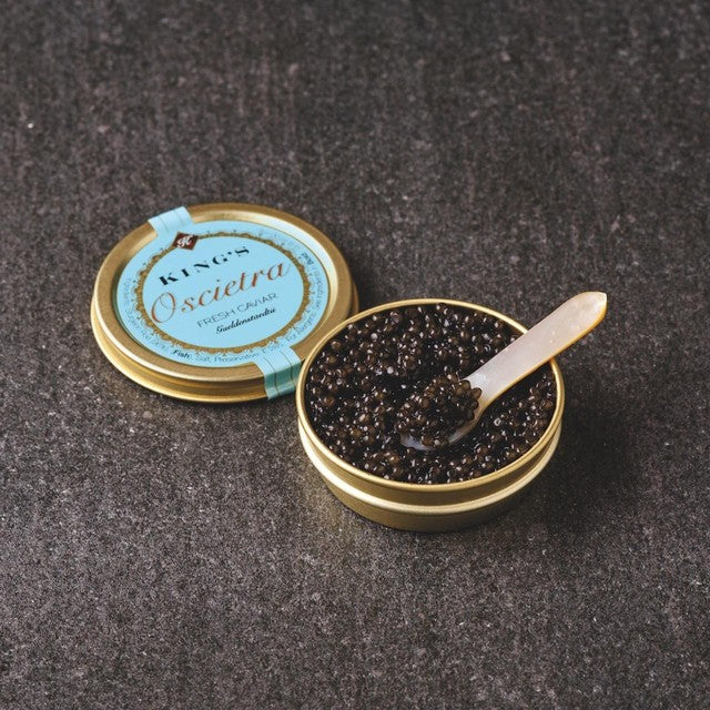 Kings Oscietra Caviar Premium Sturgeon Roe 50g, UK version