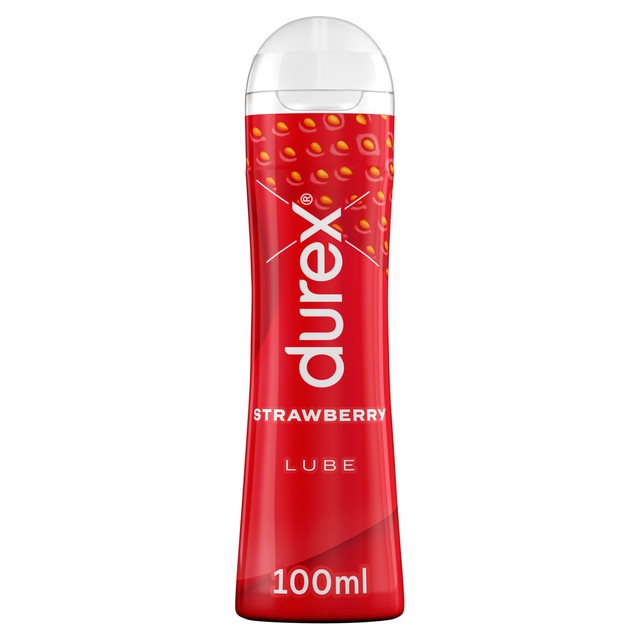Durex strawberry flavoured edible lubricant 100ml - British product