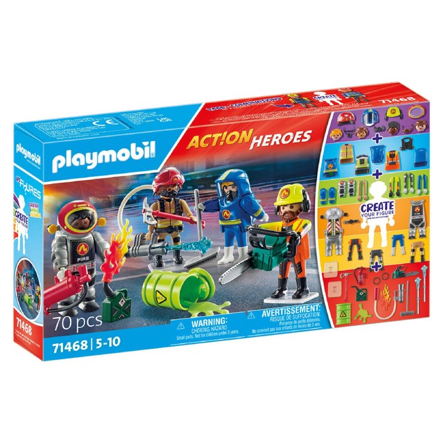 Playmobil Fire Rescue figure set, imported from the UK
