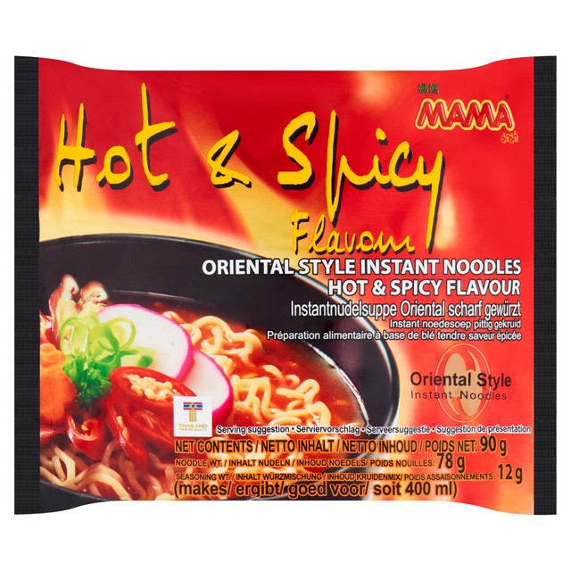 MAMA Korean Udon spicy instant noodles 90g, imported from the UK